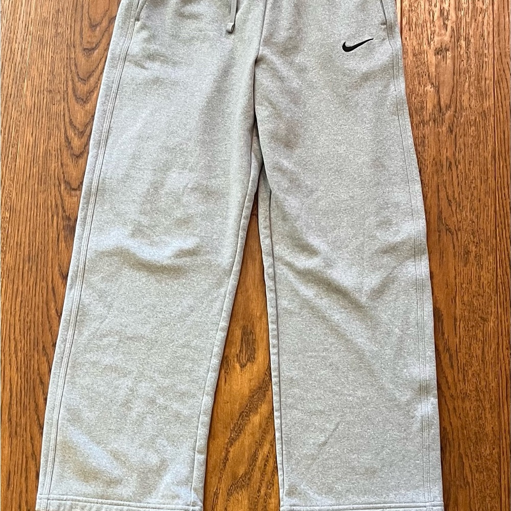Nike Gray Sweatpants Relaxed Fit Cotton Blend
